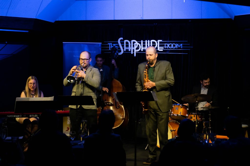 Photos of Alex Sjobeck, Jazz Musician at The Sapphire Room. Photos by Terry Welch.