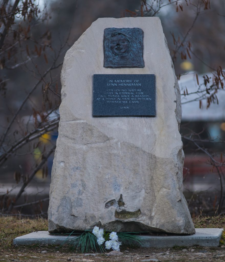 A memorial to Lynn Henneman in Boise, Idaho. Photos by Terry Welch.