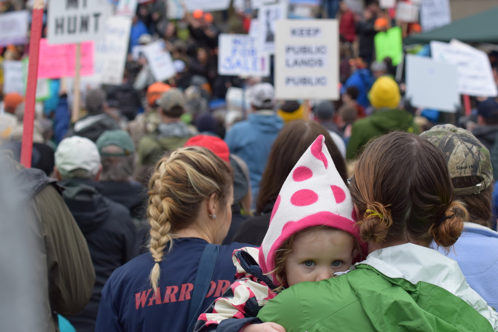 Idaho Public Lands rally, 2017, Boise, Idaho. Photo by Terry Welch.