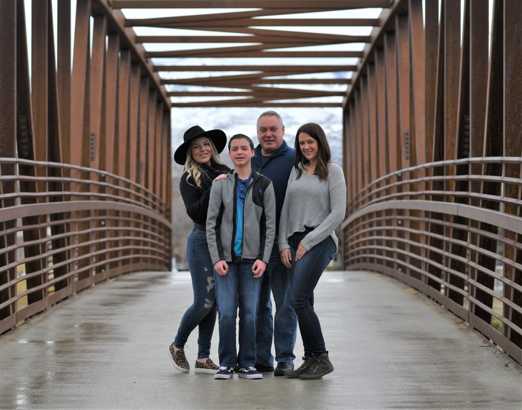 Photos of a family in Boise, Idaho. Photos by Terry Welch.