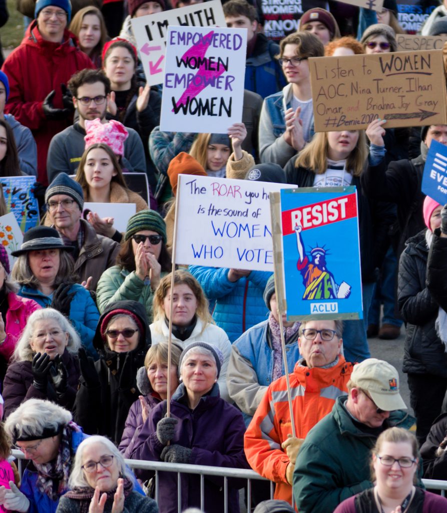 Woman's March in Boise, Idaho, 2020. Photos by Terry Welch.