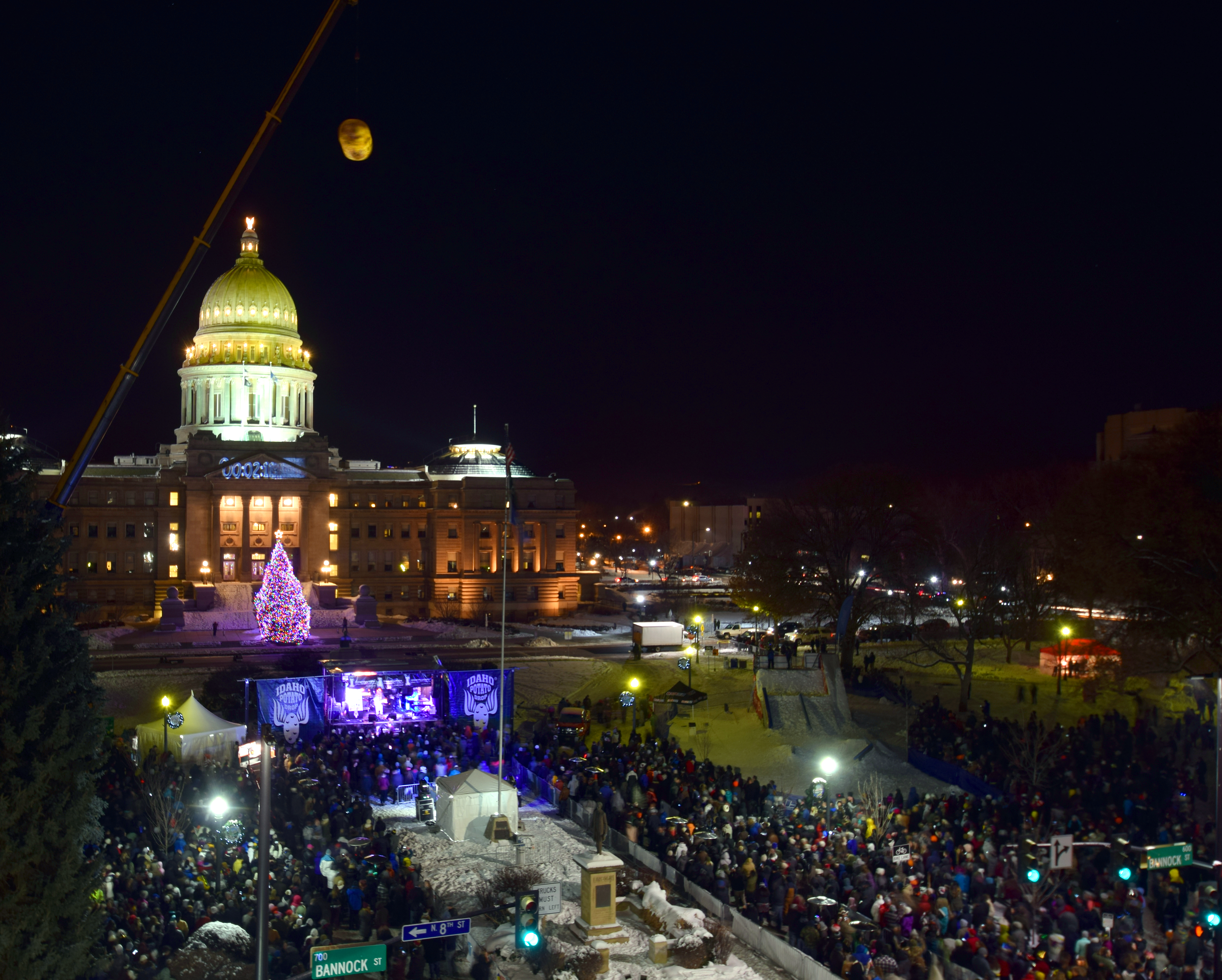 Pictures if the 2016 Idaho Potato Drop in Boise, Idaho. Photo by Terry Welch.