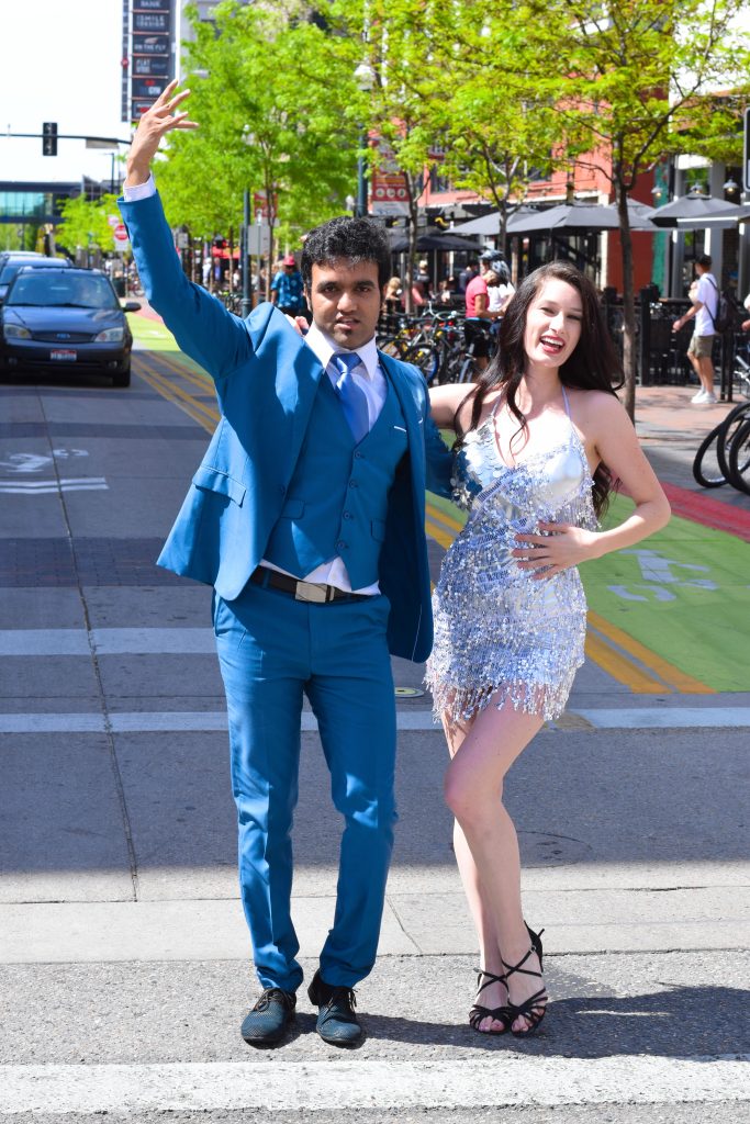 Pictures of Salsa and Bachata dancers in downtown Boise, Idaho. Photos by Terry Welch.