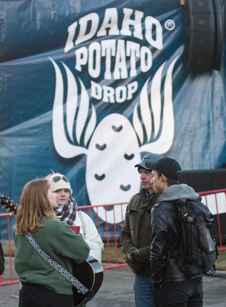 Photographs of the 2018 Idaho Potato Drop. Photos by Terry Welch.