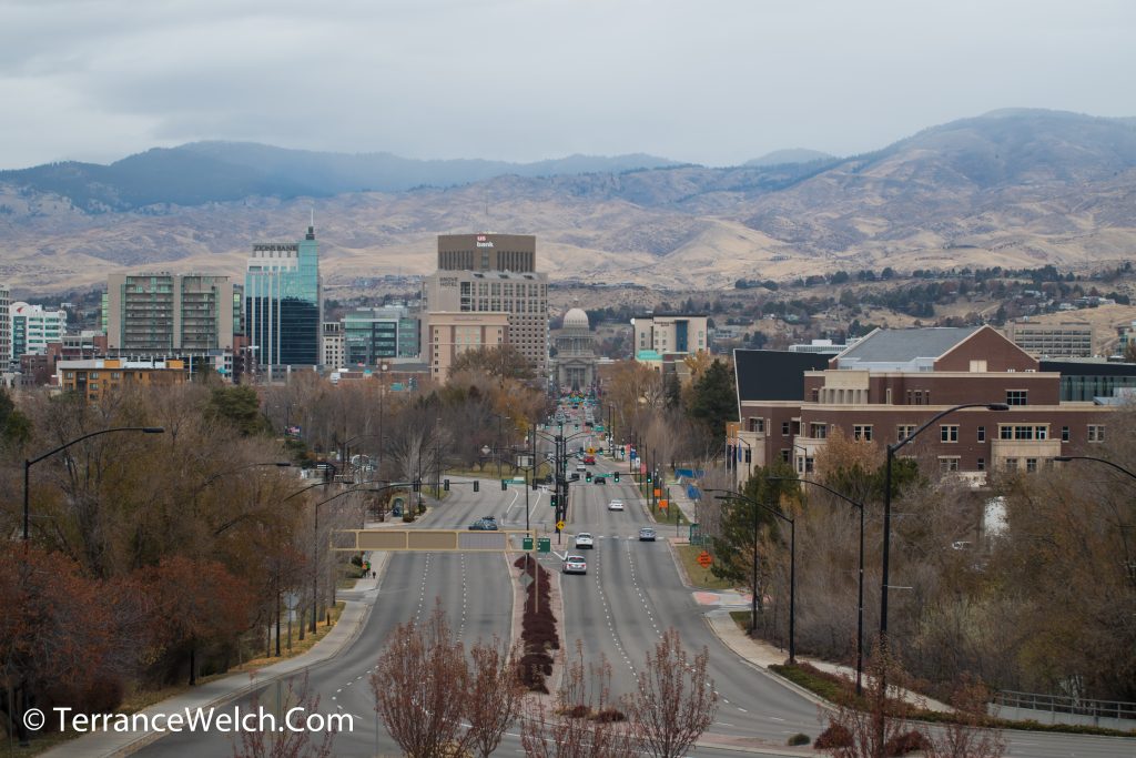 Pictures of The Boise Depot, Capitol Boulevard, and downtown Boise, Idaho. Photos by Terry Welch.