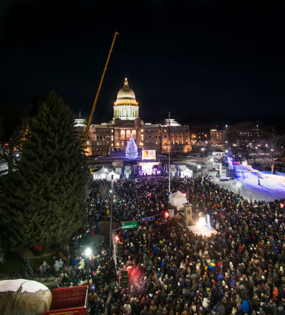 Pictures of the 2017 Idaho Potato Drop in Boise, Idaho. Photos by Terry Welch.